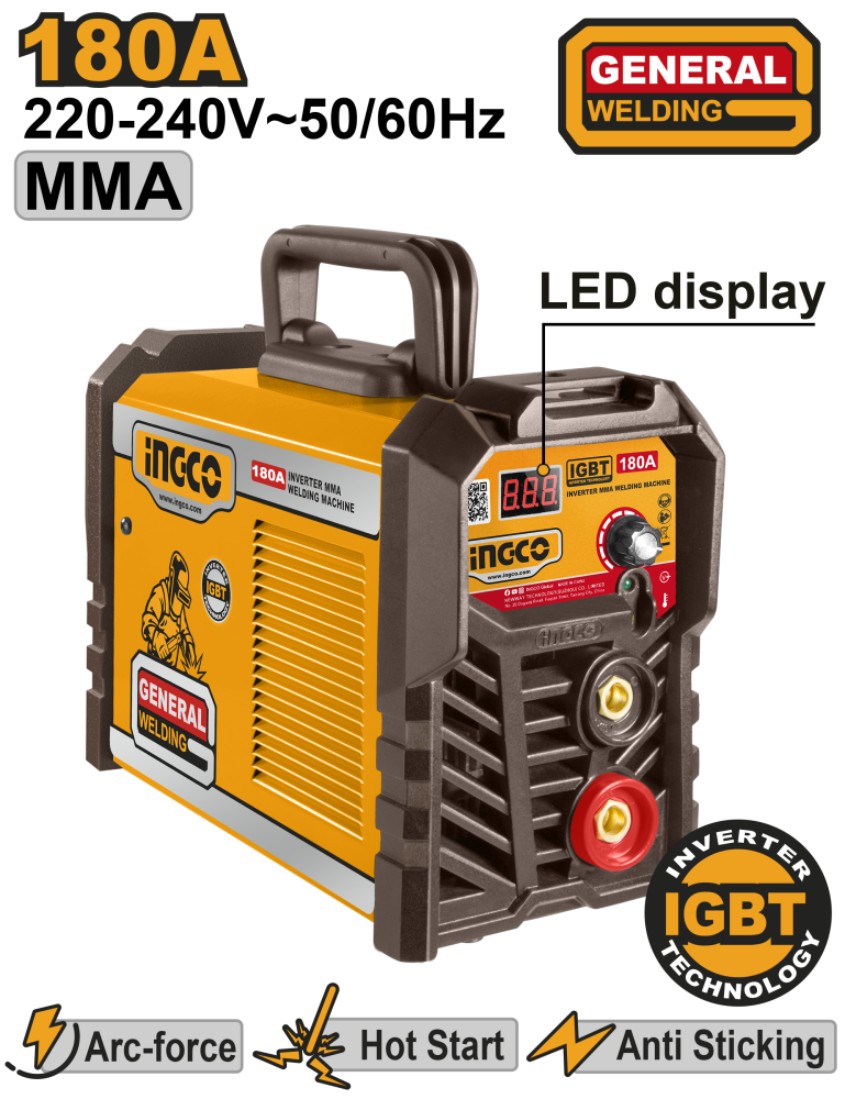 INGCO Inverter Welding Machine 180A Industrial