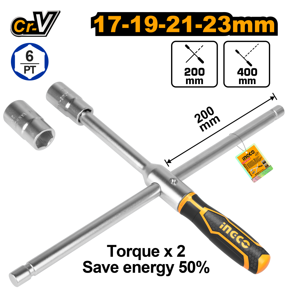 INGCO Wheel Brace Cross Wrench
